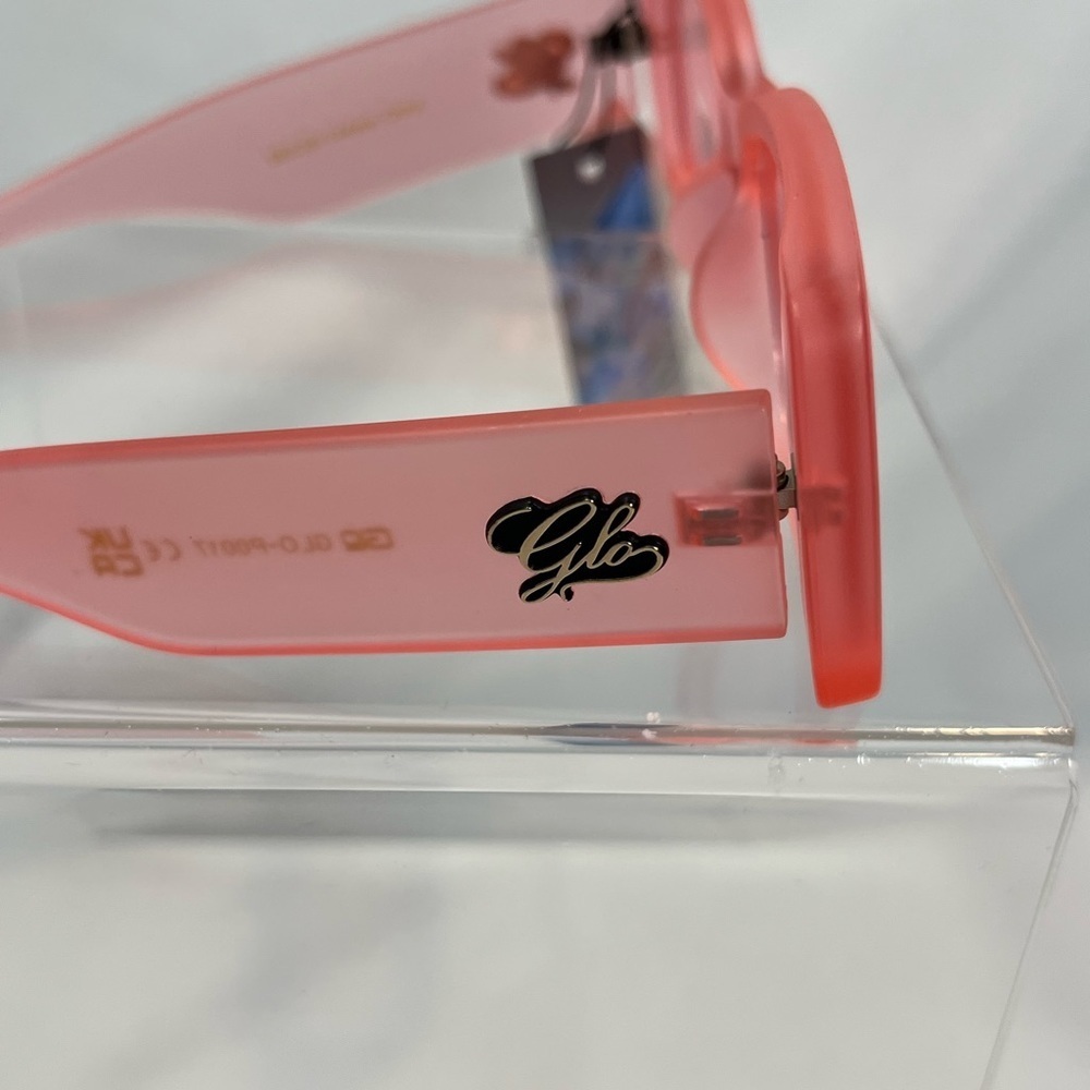 NWT GLO Solid Pink Opaque Framed Sunglasses - Picture 5 of 6